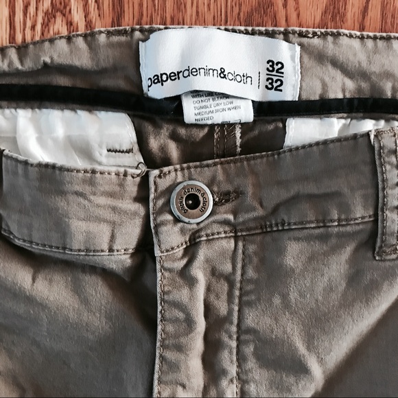 PAPER DENIM + CLOTH Men’s Cotton Cargo Pants - Picture 5 of 8